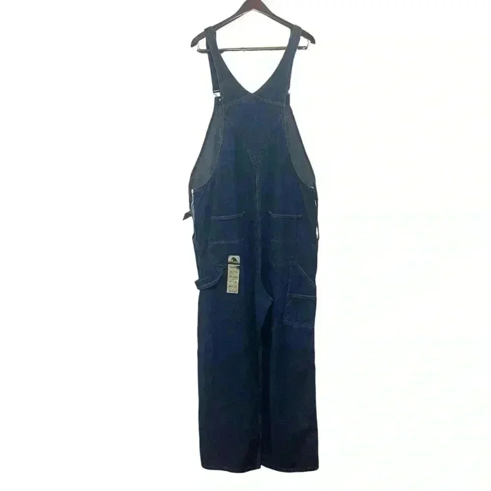 Vintage Sawhorse Denim Overalls Dungarees Carpenter Bib  Size 42x30